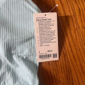 NWT Ebb to Street Tank sz 4 icing blue